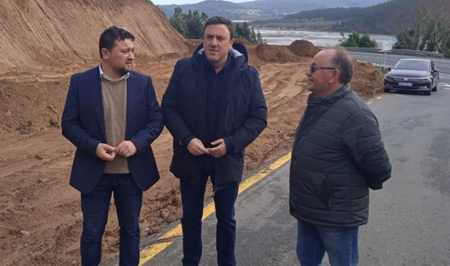 Las obras del cruce de Landoi, en el municipio de Cariño, finalizarán en primavera