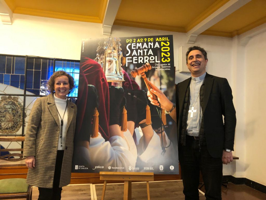 La Semana Santa de Ferrol echa a andar con la presentación del cartel