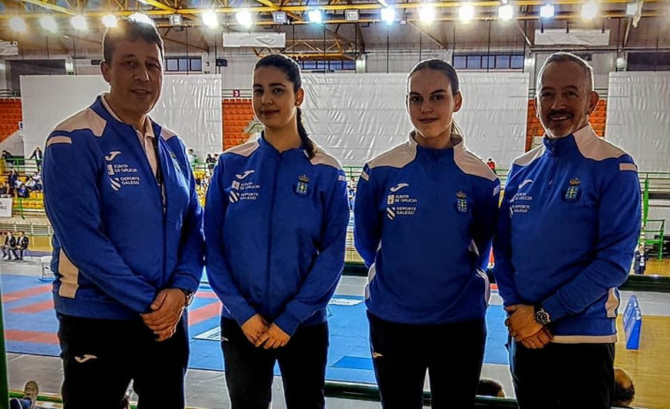 Los karatekas locales rozan el podio en Ourense