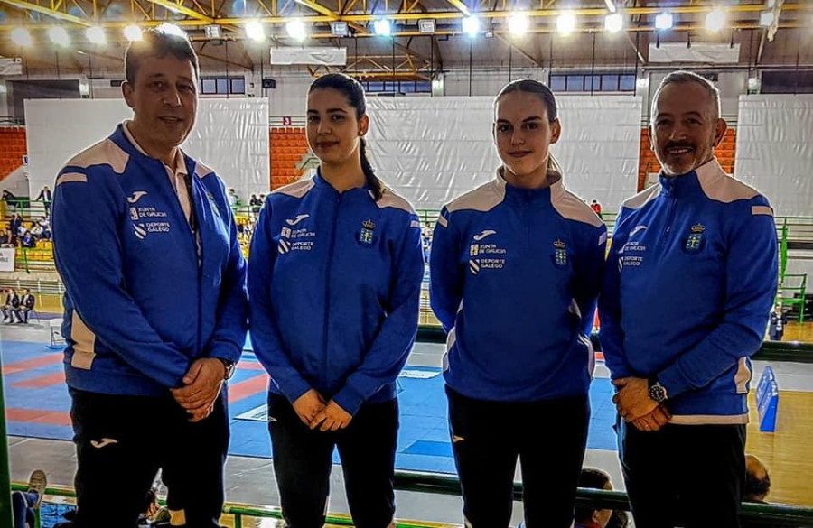 Los karatekas locales rozan el podio en Ourense