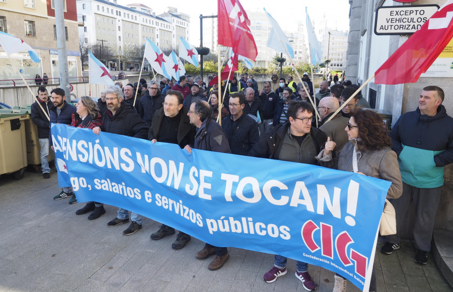 Ferrol lidera la convocatoria de protestas de la CIG en rechazo a la reforma de las pensiones