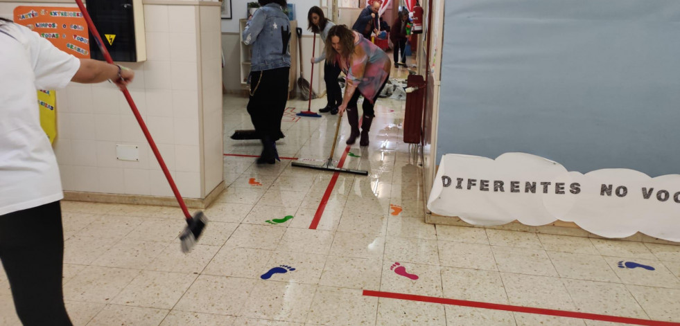 Malestar del CEIP O Ramo por la gestión municipal de su inundación