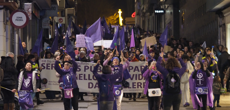 Manifestación 8-M en Ferrol