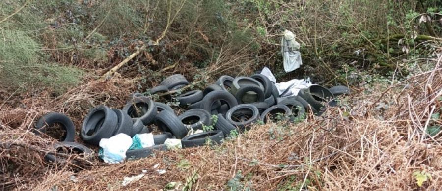 Tirón de orejas a los vecinos de San Sadurniño por el abandono de residuos