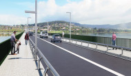 Polémica por la recreación de la rehabilitación del puente de piedra de Pontedeume
