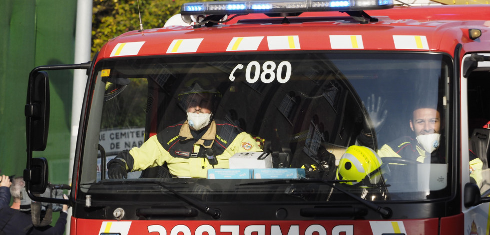 Arde un alpendre en la parroquia de Doso, en Narón
