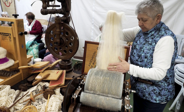 La lana se paseó con orgullo por Cabanas de la mano de una veintena de artesanos