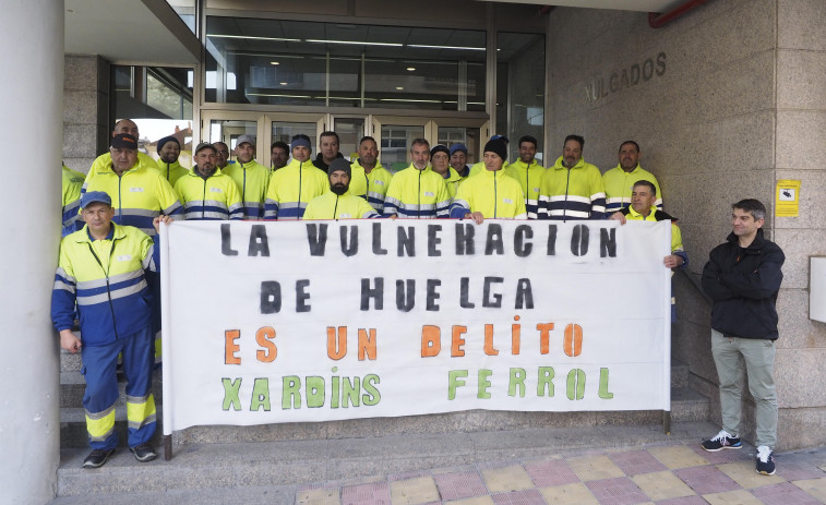 Pospuesto el juicio contra Urbaser por la vulneración del derecho a huelga de la plantilla de Jardines