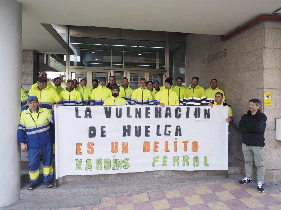 Pospuesto el juicio contra Urbaser por la vulneración del derecho a huelga de la plantilla de Jardines