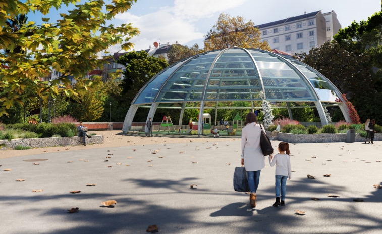 El primer parque infantil cubierto que se instala en la ciudad estará en O Inferniño