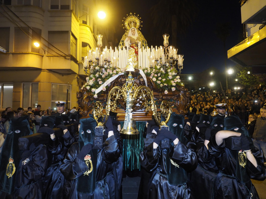 Ferrol intensifica la actividad con cuatro procesiones este Miércoles Santo