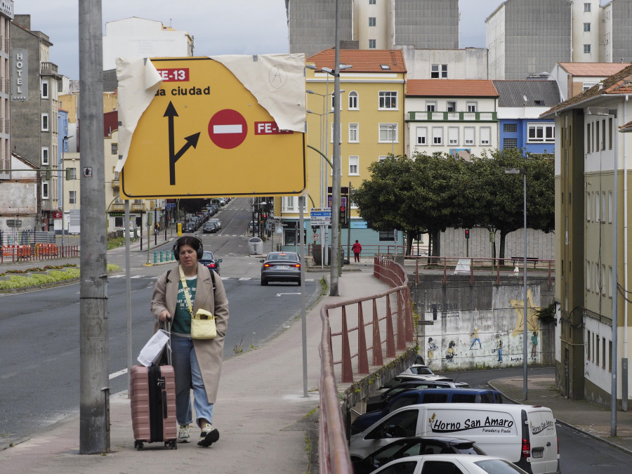 Las obras de As Pías afectan desde hoy a la circulación de entrada y salida a Ferrol