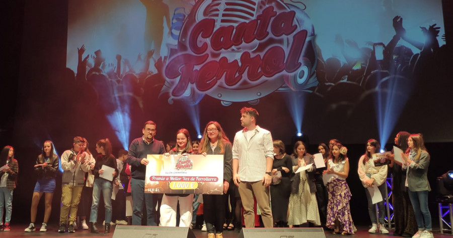 Icía Cribeiro, ganadora de "Canta Ferrol"