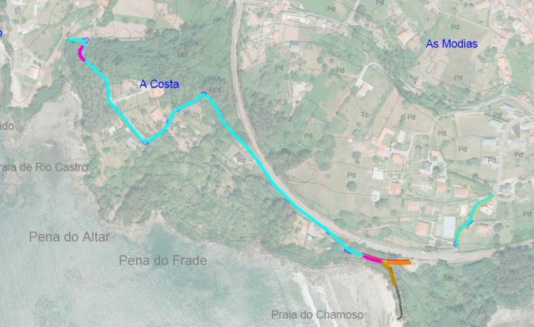 Cabanas adjudica los trabajos de reparación del Camiño do Chamoso por 82.300 euros