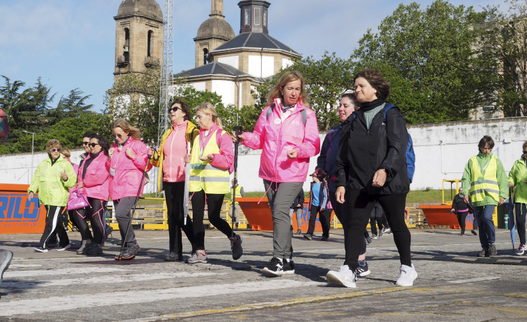 Más de un centenar de caminantes emprenden la ruta a San Andrés de la AECC