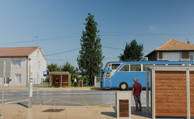 2,5 millones de la Xunta para renovar 69 paradas de bus en Ares, Fene, Mugardos y Neda