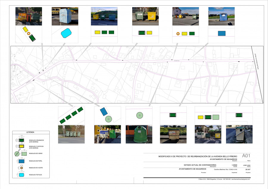 Mugardos contrata las obras de renovación de la avenida Bello Piñeiro, en O Seixo