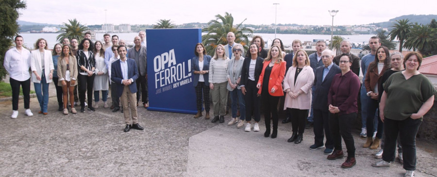 José Manuel Rey saluda con un "Opa Ferrol" la campaña electoral