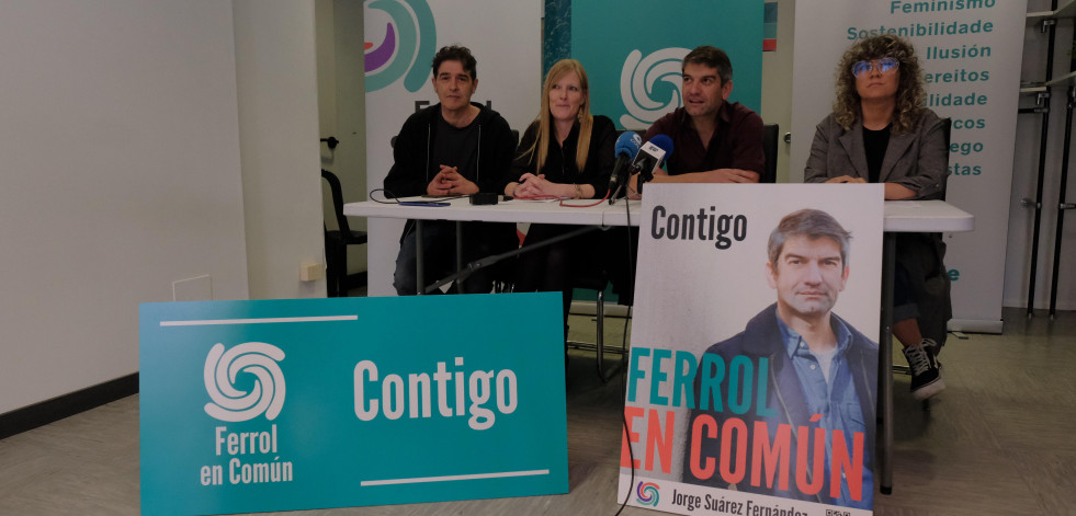 “Contigo”, el lema con el que Ferrol en Común quiere ser comunidad