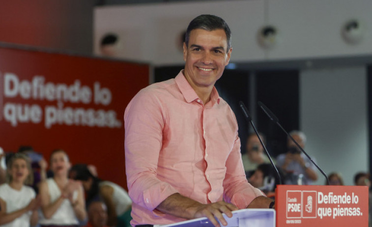 Sánchez presume de paz social mientras acusa a PP y Cs de anunciar el apocalipsis