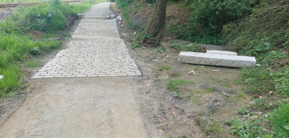 Narón denuncia que las obras de la Xunta en el tramo del Camiño Inglés están paralizadas