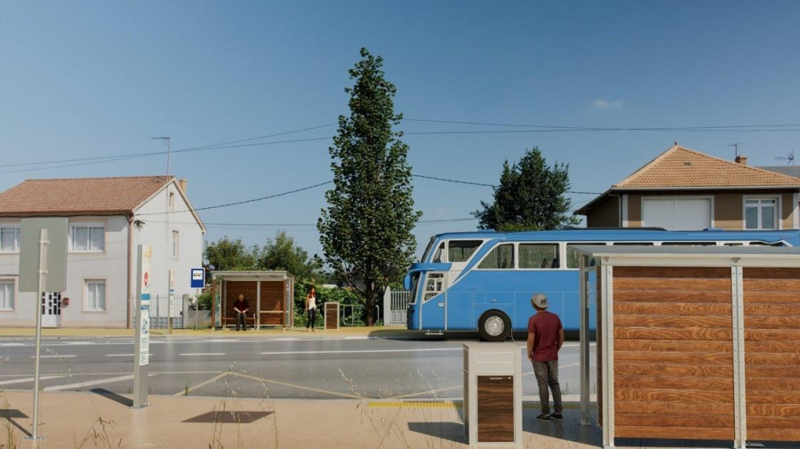 Publicado el proyecto de renovación de 69 paradas de bus en Ares, Fene, Mugardos y Neda