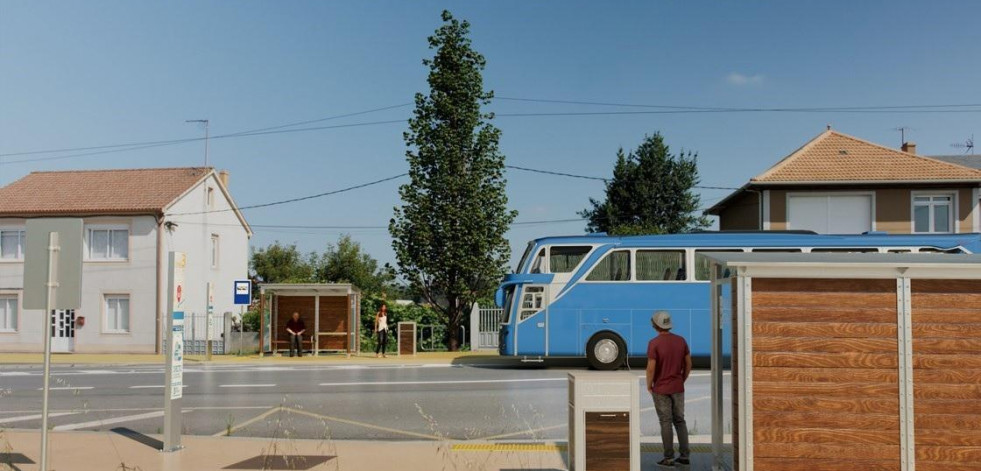 Publicado el proyecto de renovación de 69 paradas de bus en Ares, Fene, Mugardos y Neda