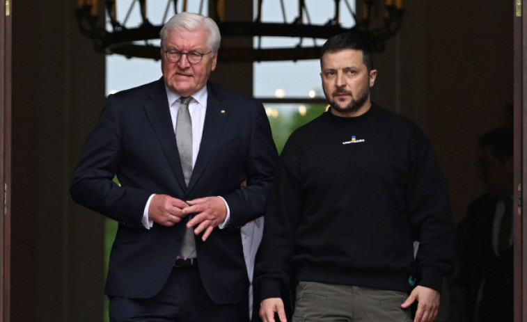 Steinmeier recibe a Zelenski en el Palacio Bellevue en el inicio de su visita a Alemania