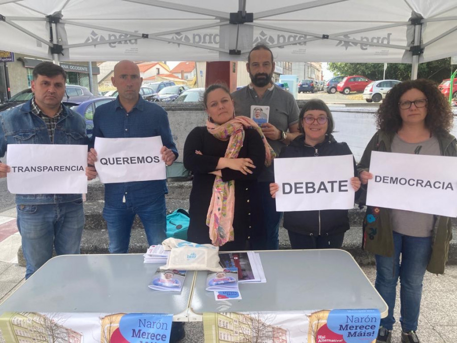 Críticas del BNG de Narón por la negativa del ejecutivo local  “a dar a cara”