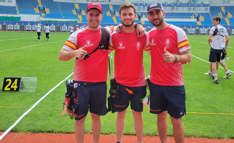 El arquero pontés Miguel Alvariño, cuarto con España en la Copa del Mundo de Shanghai