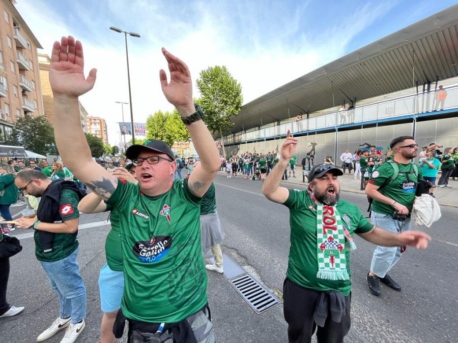 Los aficionados de Ferrol se dejan notar en Talavera