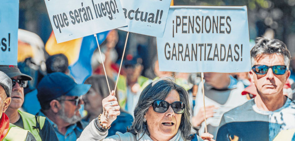 El gasto en pensiones se incrementa en  1,3 puntos en cinco años y repunta  nueve desde 1977