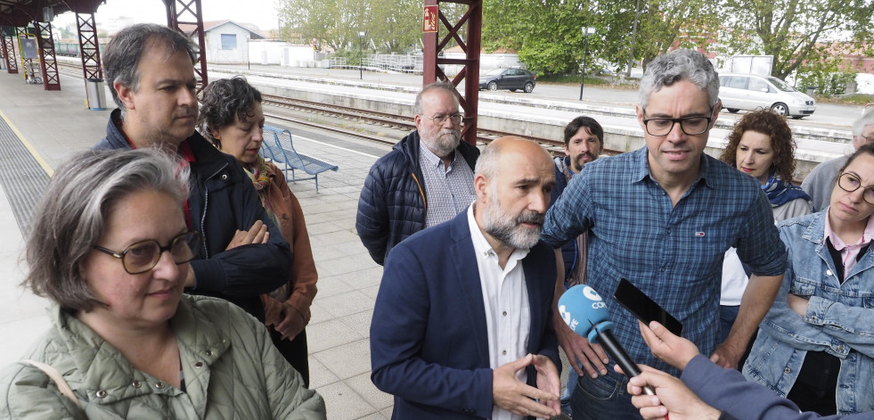 Néstor Rego e Iván Rivas, convencidos de la renovación del tren con un gobierno del BNG