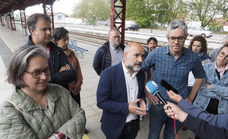Néstor Rego e Iván Rivas, convencidos de la renovación del tren con un gobierno del BNG