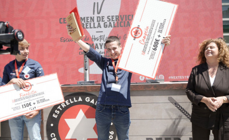 Un alumno de Pontevedra, ganador del Certamen de Servicio de Cerveza Estrella Galicia