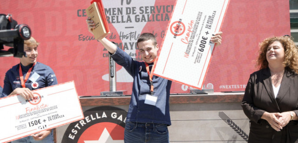 Un alumno de Pontevedra, ganador del Certamen de Servicio de Cerveza Estrella Galicia