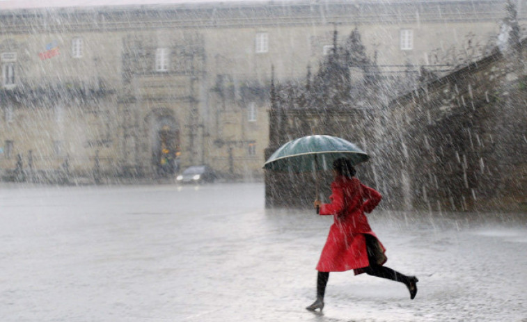 Galicia, en alerta amarilla este martes por lluvias y tormentas