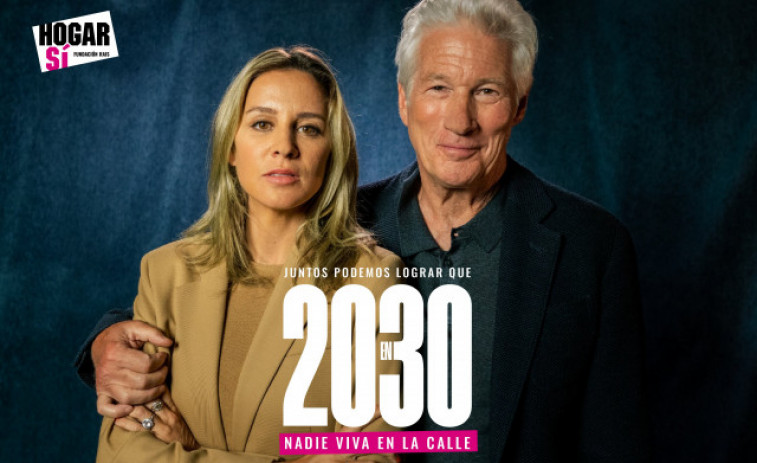 El actor Richard Gere impulsa el reto de que en España nadie viva en la calle en 2030