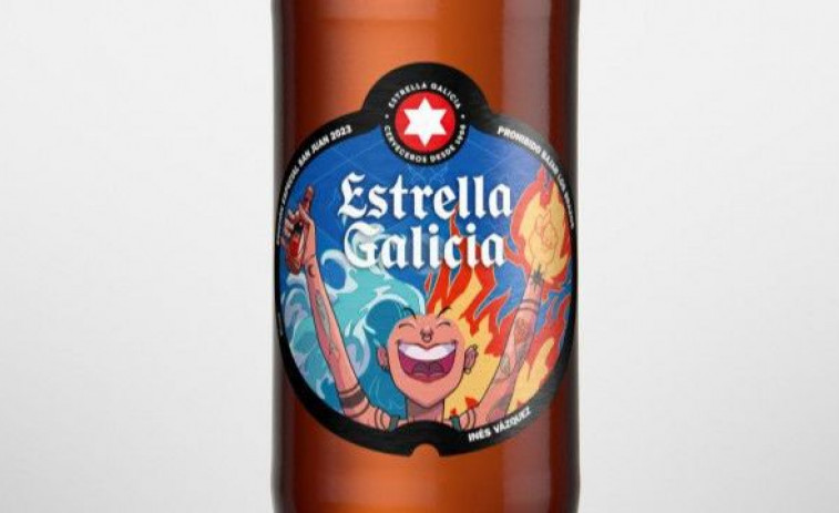 Estrella Galicia celebra la noche de San Juan con agua y fuego en su etiqueta