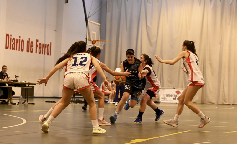 Martina Rey, del Costa Ártabra, con la selección gallega de 3x3