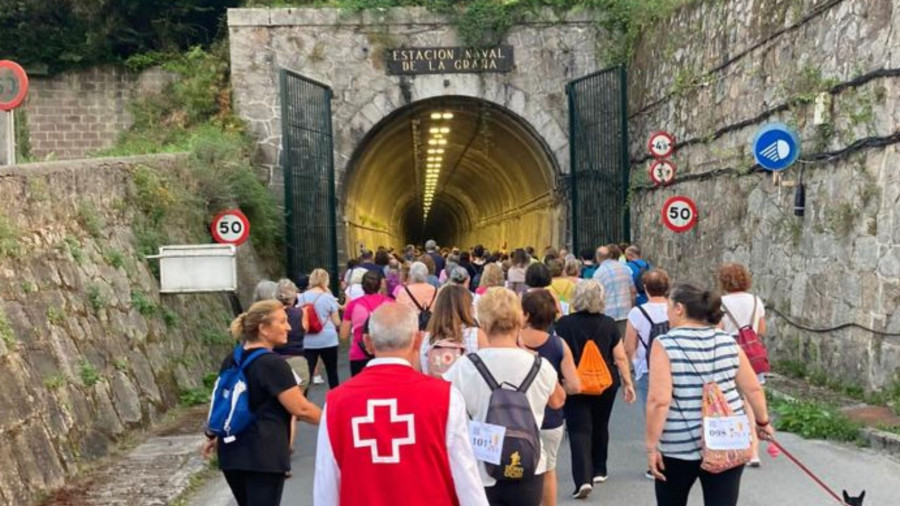 Cruz Roja organiza una marcha solidaria de diez kilómetros en Ferrol con subida a Chamorro