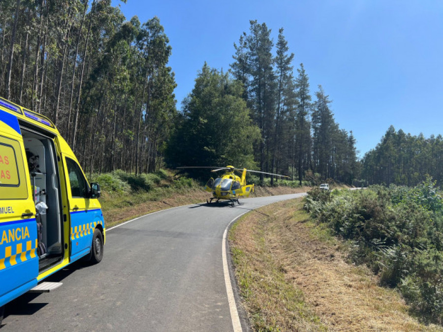 Herido grave un ciclista en Monterroso y reanimado un deportista en el lago de As Pontes