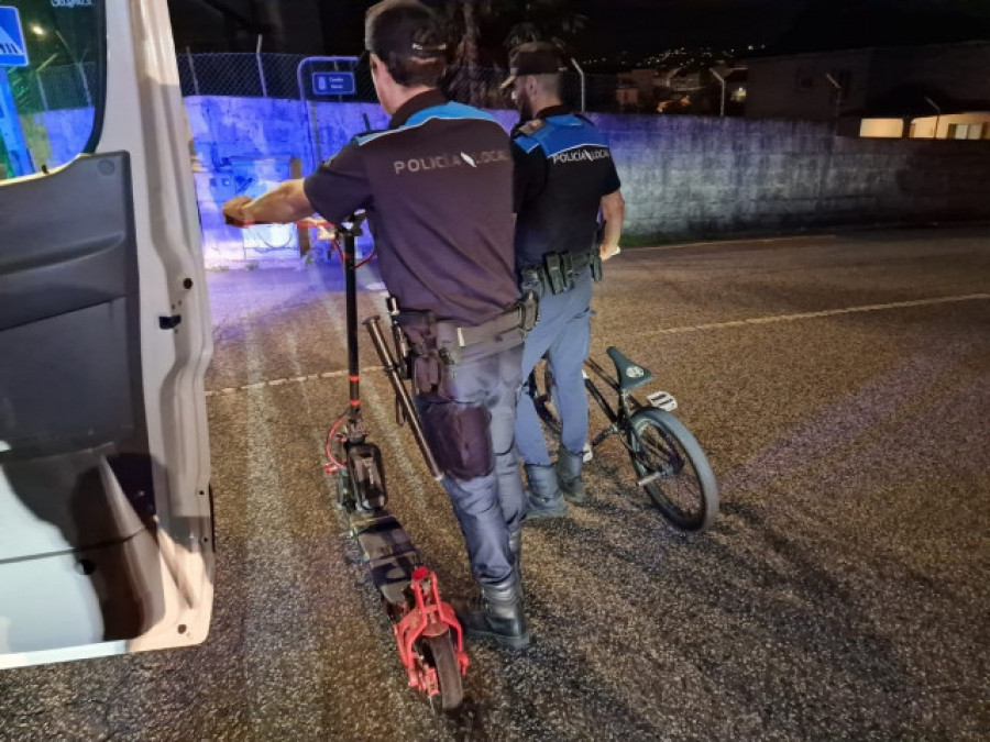 Interceptan en Poio a un ciclista y al conductor de un patinete eléctrico que dieron positivo en drogas