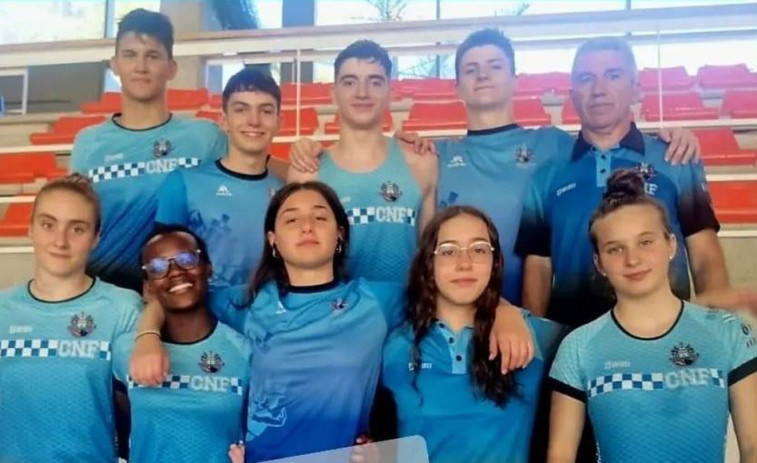El Natación Ferrol, tercero en el Gallego infantil
