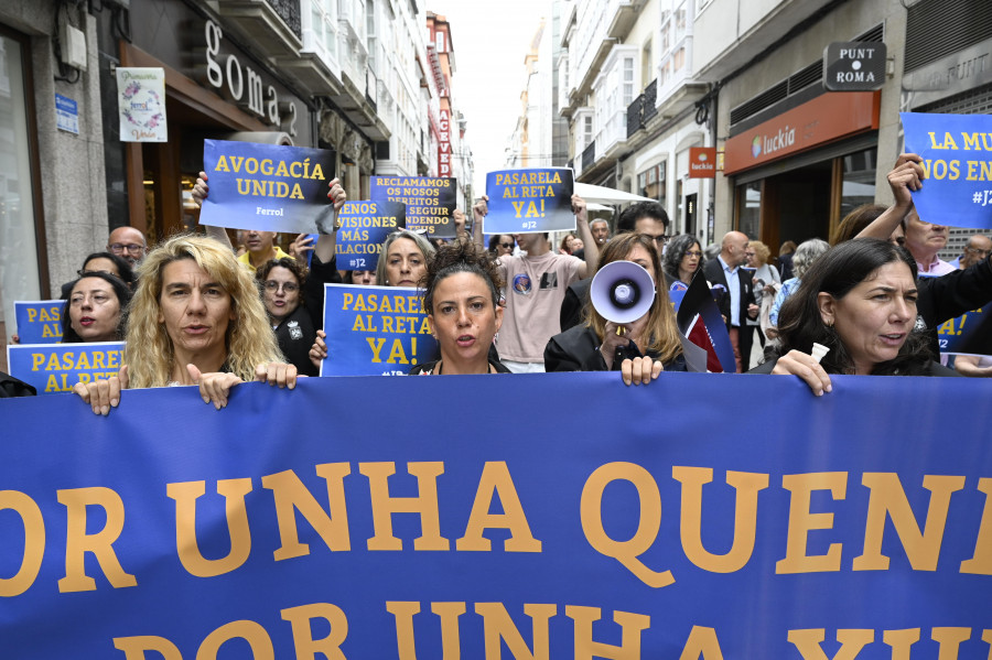 Los abogados del turno de oficio vuelven a tomar las calles de Ferrol