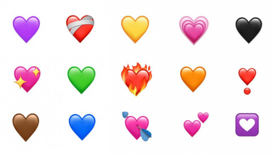 Los corazones arrasan en las redes como los emojis más utilizados