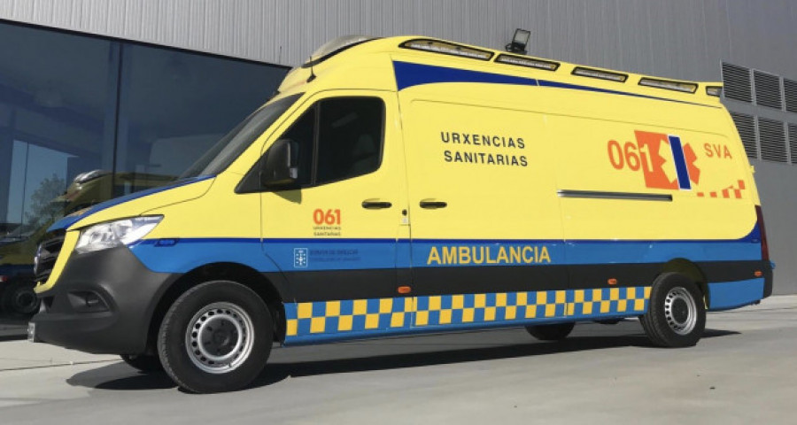 Heridas cinco personas en una colisión de dos vehículos en Monforte de Lemos