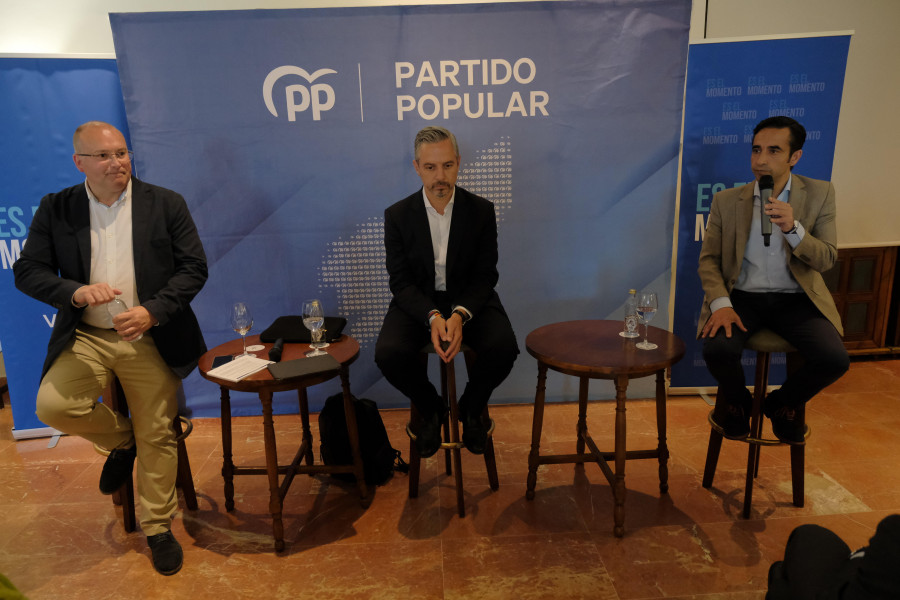 El popular Juan Bravo asegura en Ferrol que el Gobierno “insulta” al tejido empresarial