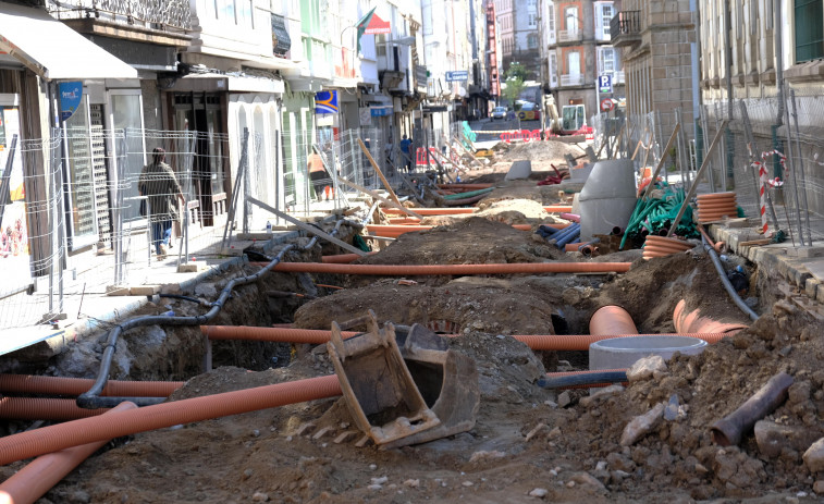 Las grandes obras urbanas plantean un laberinto para la circulación en Ferrol