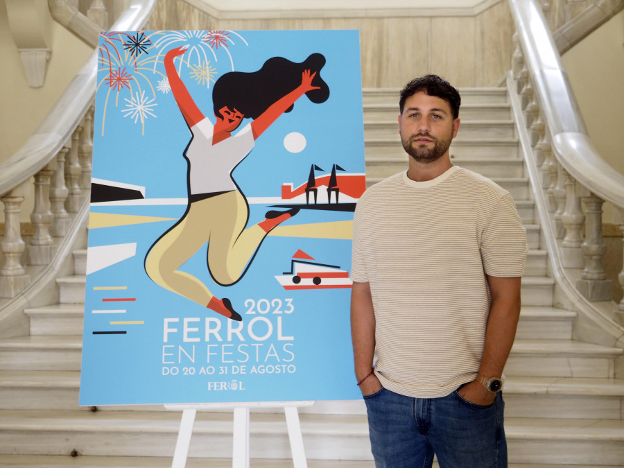 Arán López (edil de Fiestas de Ferrol): “Buscamos que todos se sientan reflejados en el cartel, con al menos un concierto de su gusto”